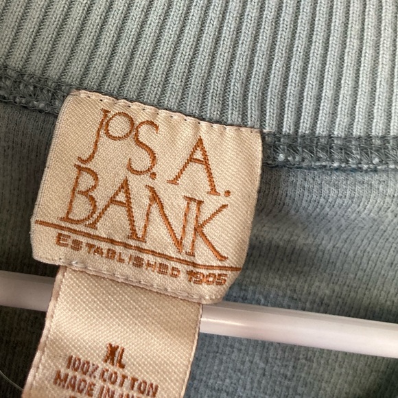 Jos. A. Bank Blue 100% Cotton Quarter Zip Pullover Sweater Men's XL - Picture 6 of 7